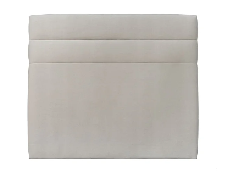 Tete de lit Lignes Velours Gris clair L 180 cm - Ep 10 cm rembourré