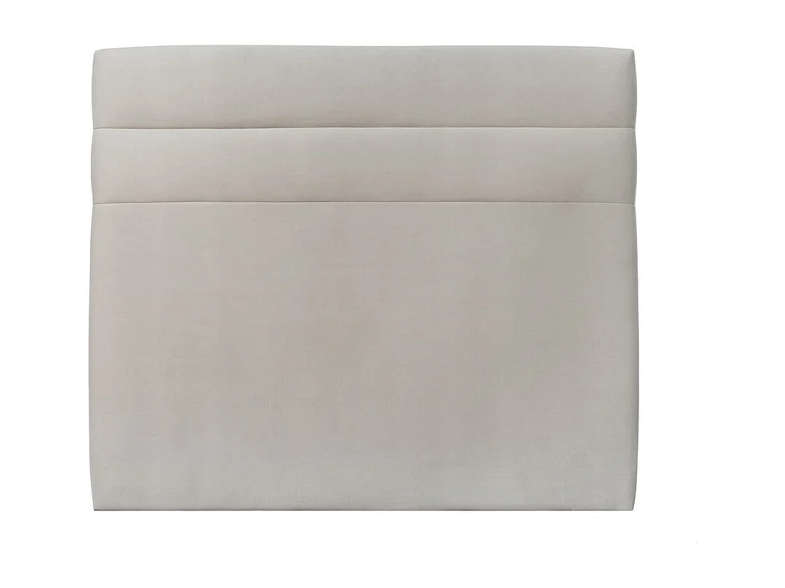 Tete de lit Lignes Velours Gris clair L 180 cm - Ep 10 cm rembourré