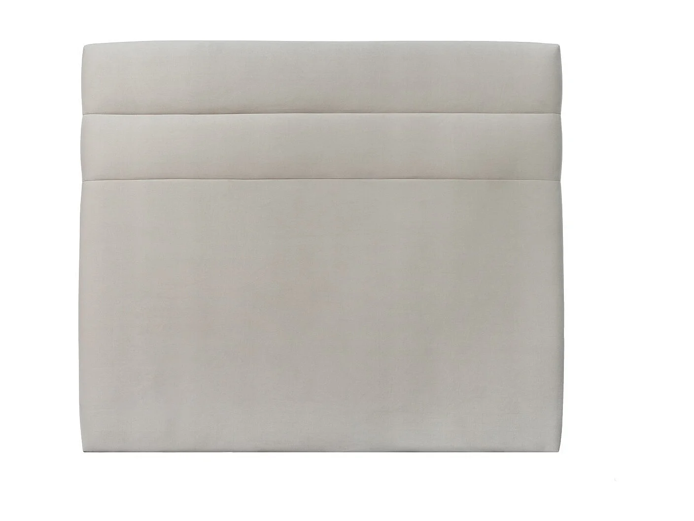 Tete de lit Lignes Velours Gris clair L 180 cm - Ep 10 cm rembourré