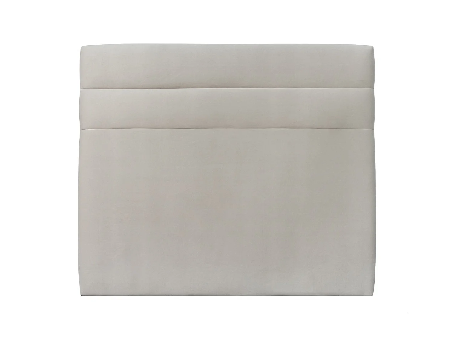 Tete de lit Lignes Velours Gris clair L 180 cm - Ep 10 cm rembourré