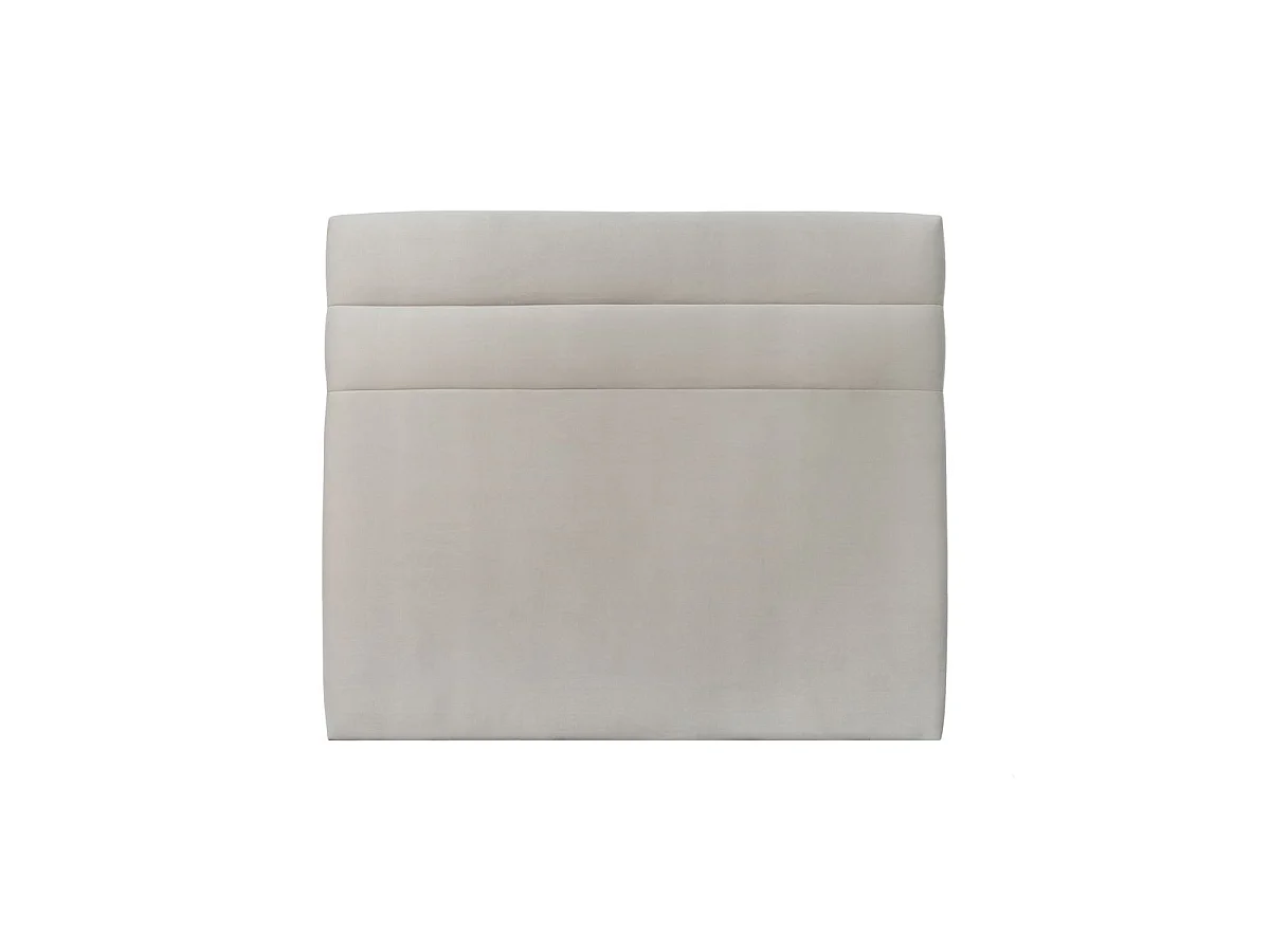 Tete de lit Lignes Velours Gris clair L 180 cm - Ep 10 cm rembourré