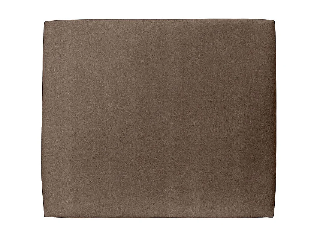 Tete de lit Tapissée Velours Taupe L 160 cm - Ep 10 cm rembourré