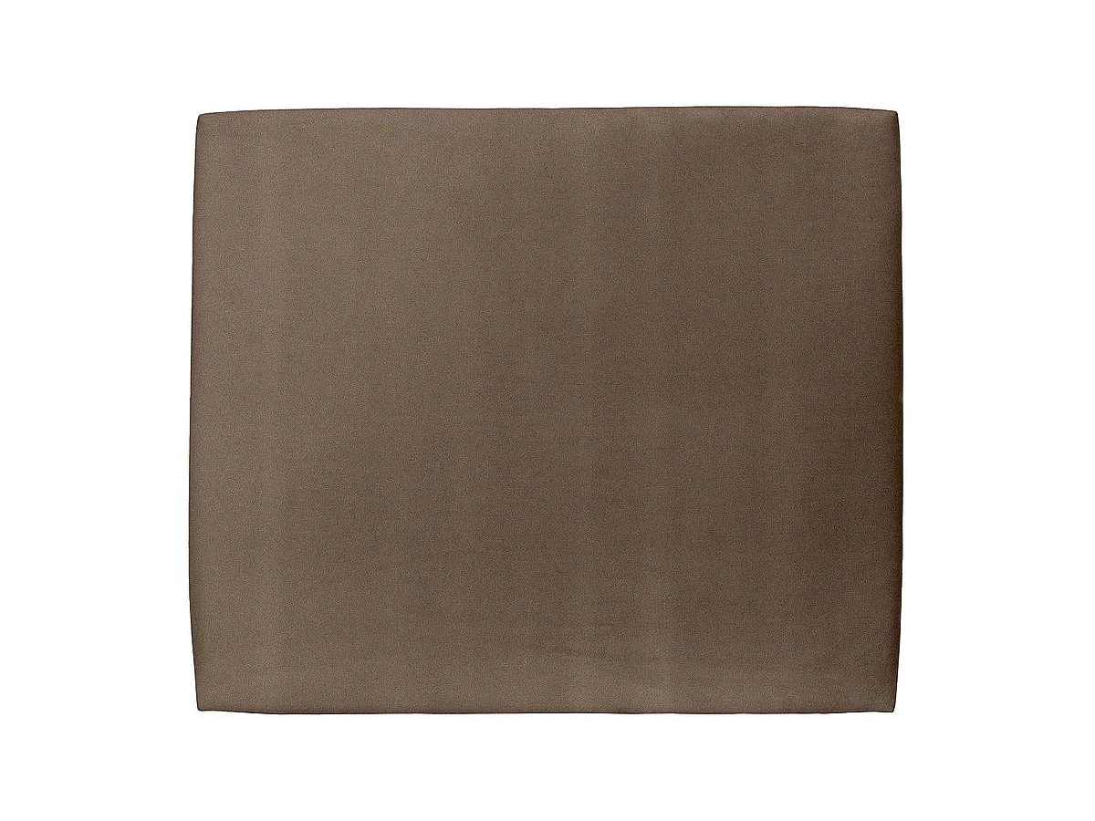 Tete de lit Tapissée Velours Taupe L 160 cm - Ep 10 cm rembourré