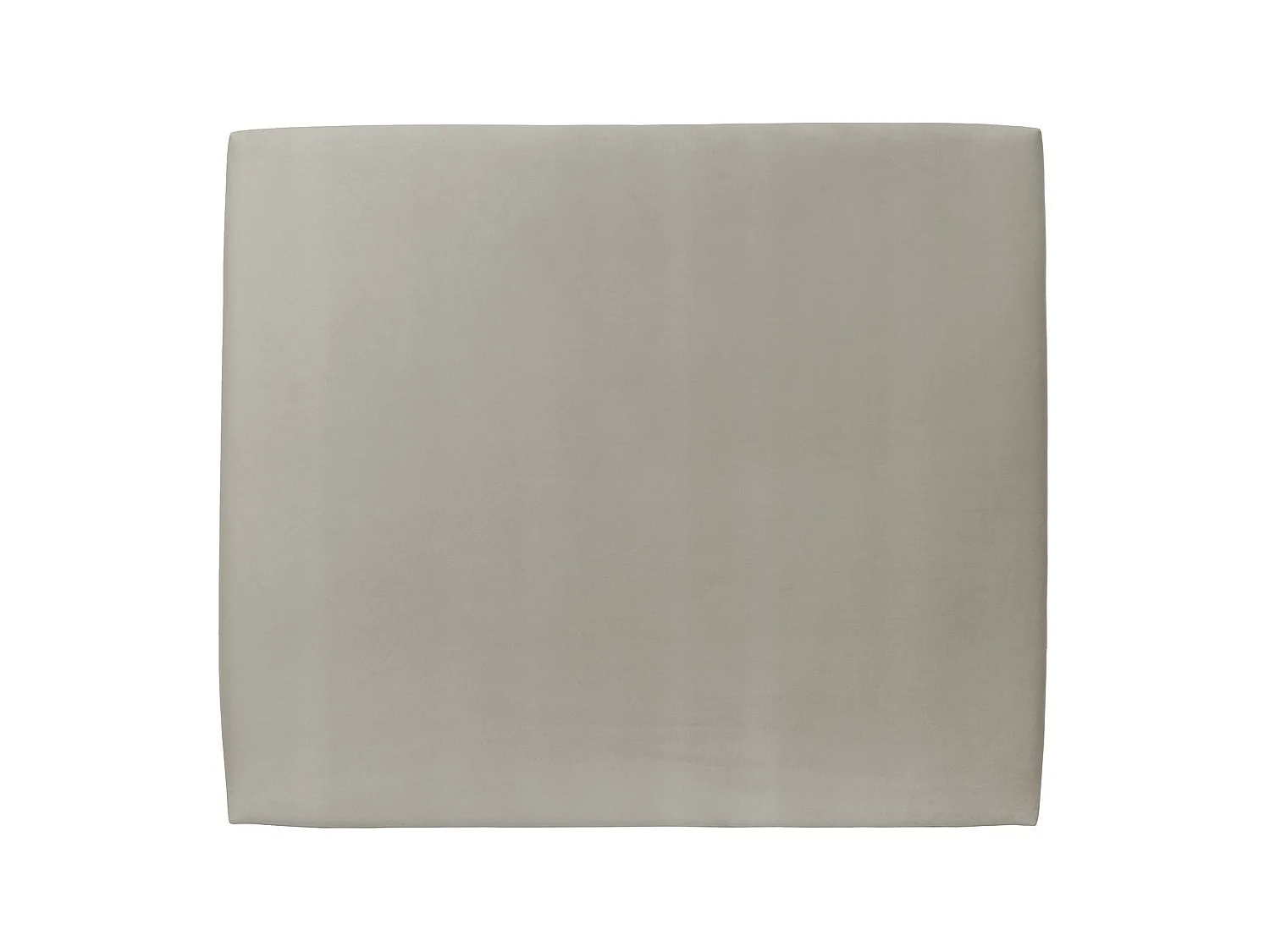 Tete de lit Tapissée Velours Taupe L 160 cm - Ep 10 cm rembourré