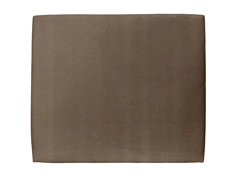 Tete de lit Tapissée Velours Taupe L 160 cm - Ep 10 cm rembourré