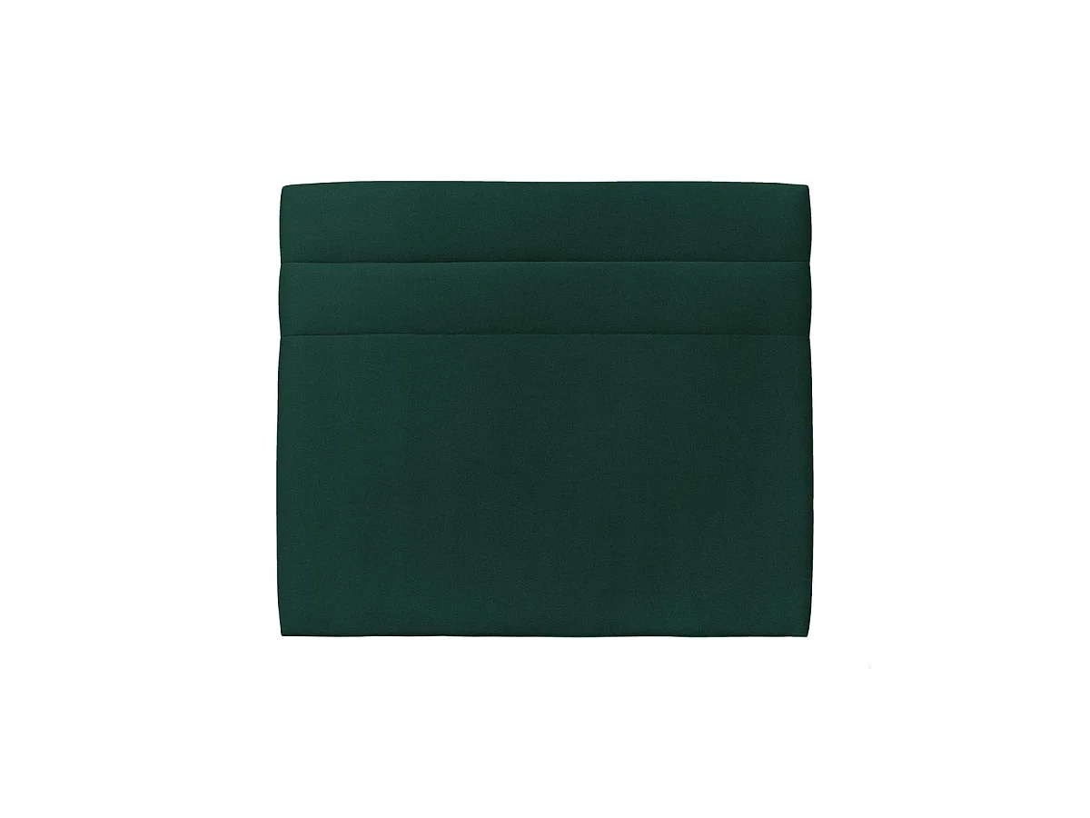 Tete de lit Lignes Velours Vert L 150 cm - Ep 10 cm rembourré