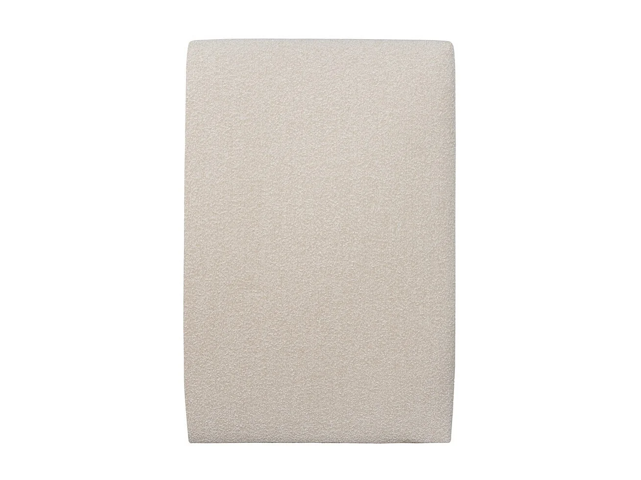 Tete de lit Tapissée Bouclette Beige L 90 cm - Ep 10 cm rembourré