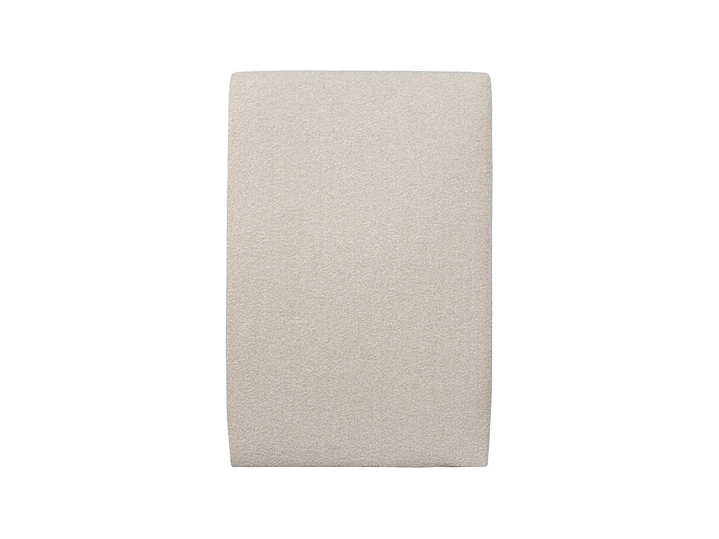 Tete de lit Tapissée Bouclette Beige L 90 cm - Ep 10 cm rembourré