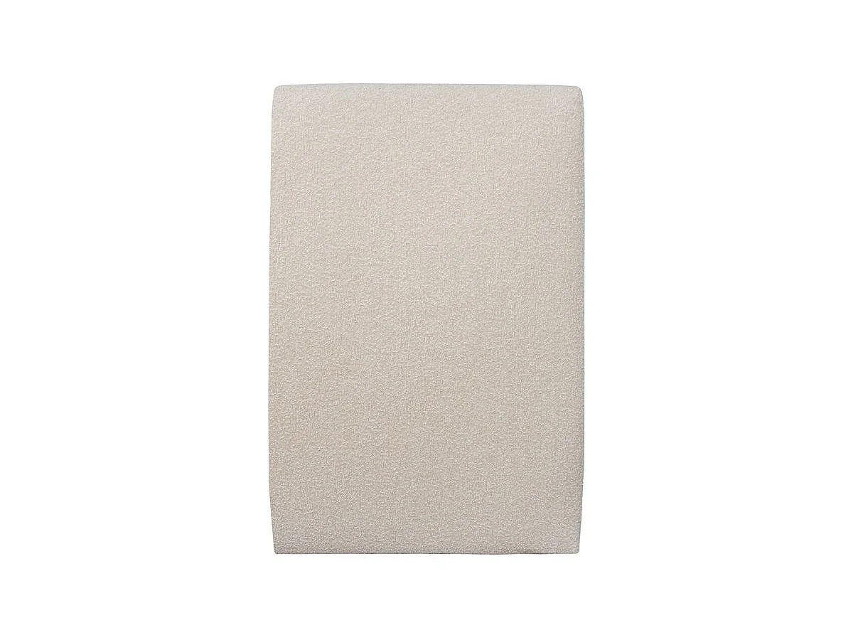 Tete de lit Tapissée Bouclette Beige L 90 cm - Ep 10 cm rembourré