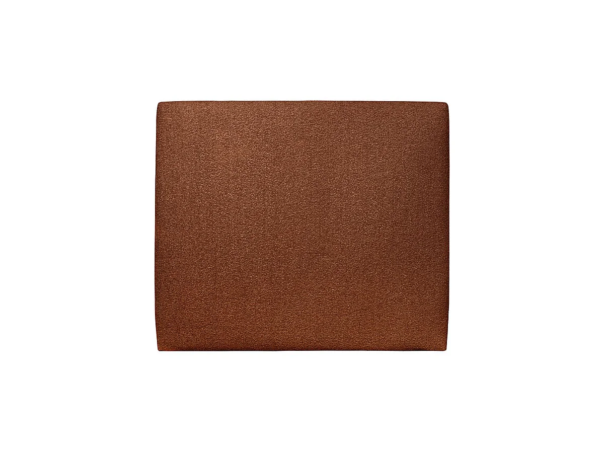 Tete de lit Tapissée Bouclette Terracotta L 160 cm - Ep 10 cm rembourré