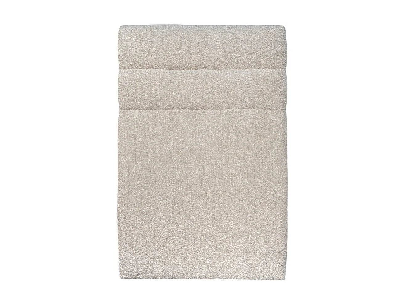 Tete de lit Lignes Bouclette Beige L 90 cm - Ep 10 cm rembourré