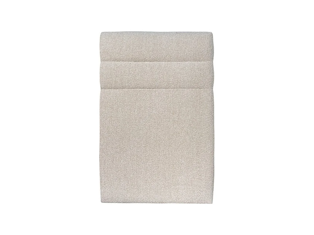 Tete de lit Lignes Bouclette Beige L 90 cm - Ep 10 cm rembourré