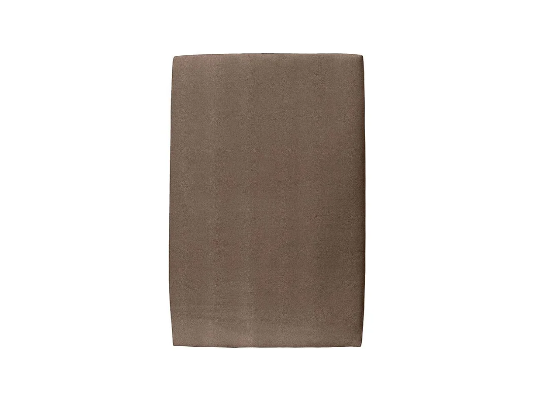 Tete de lit Tapissée Velours Taupe L 90 cm - Ep 10 cm rembourré