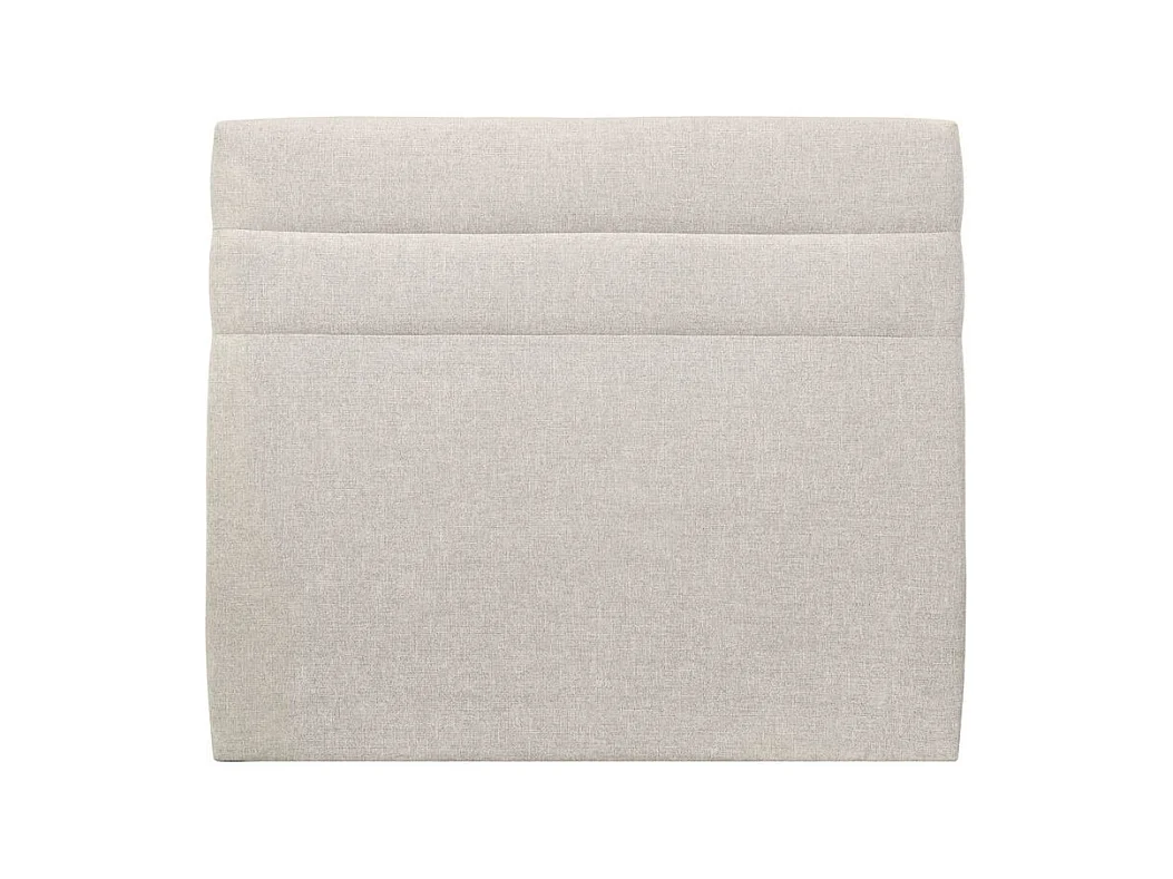 Tete de lit Lignes Tissu Beige clair L 160 cm - Ep 10 cm rembourré
