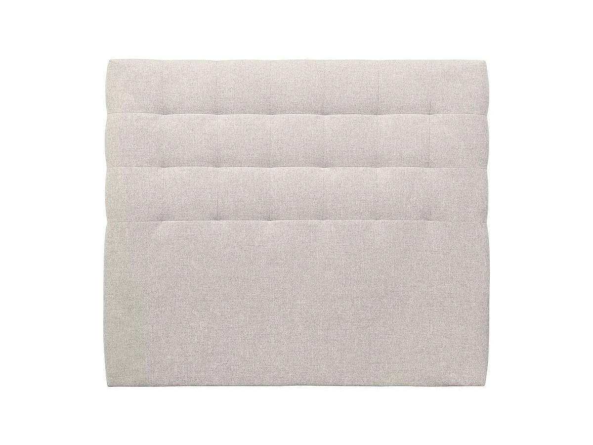Tete de lit Capitonnée Tissu Beige clair L 160 cm - Ep 10 cm rembourré
