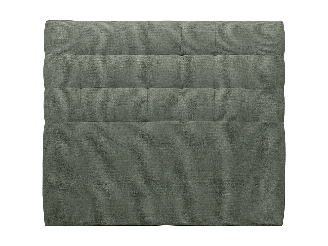 Tete de lit Capitonnée Tissu Vert L 160 cm - Ep 10 cm rembourré