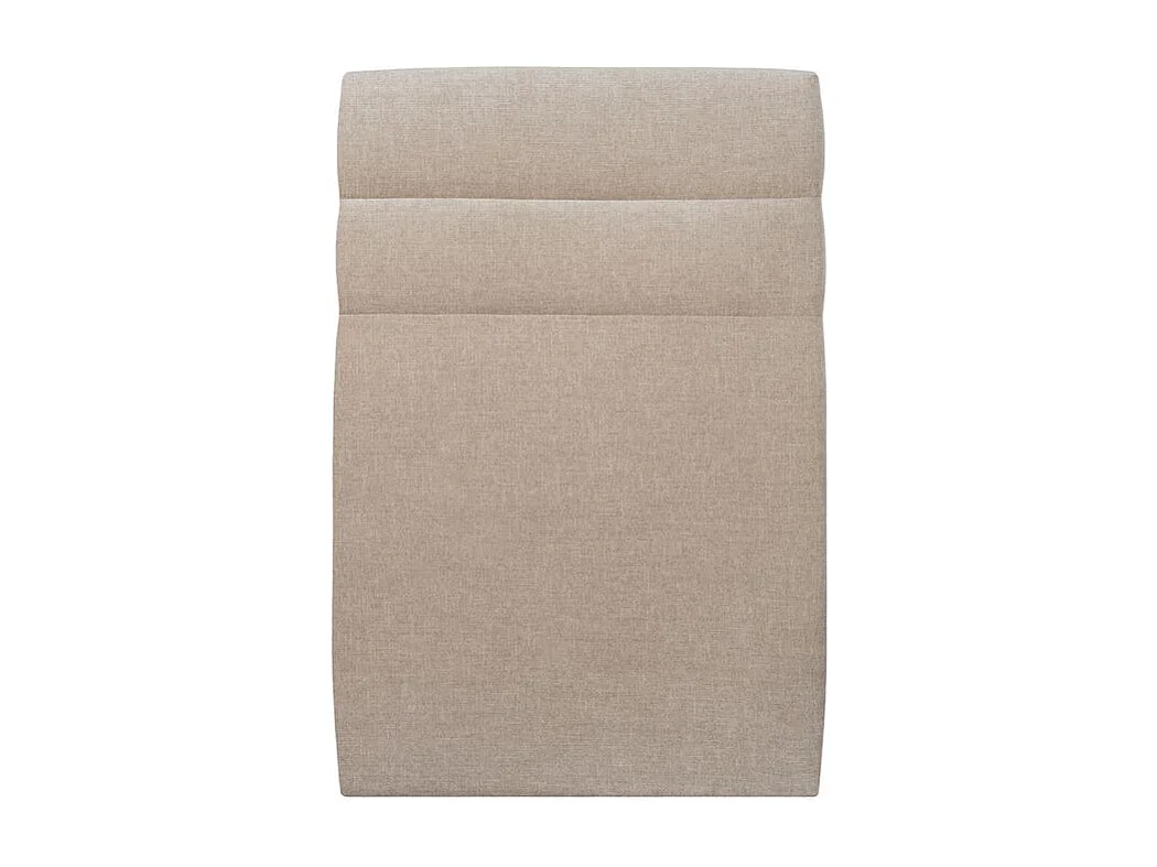 Tete de lit Lignes Tissu Beige brun L 90 cm - Ep 10 cm rembourré