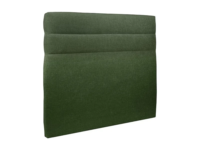 Tete de lit Lignes Tissu Vert L 140 cm - Ep 10 cm rembourré