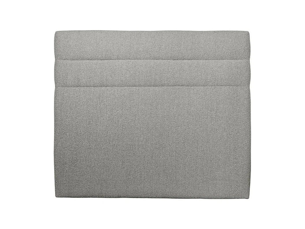 Tete de lit Lignes Bouclette Gris L 180 cm - Ep 10 cm rembourré