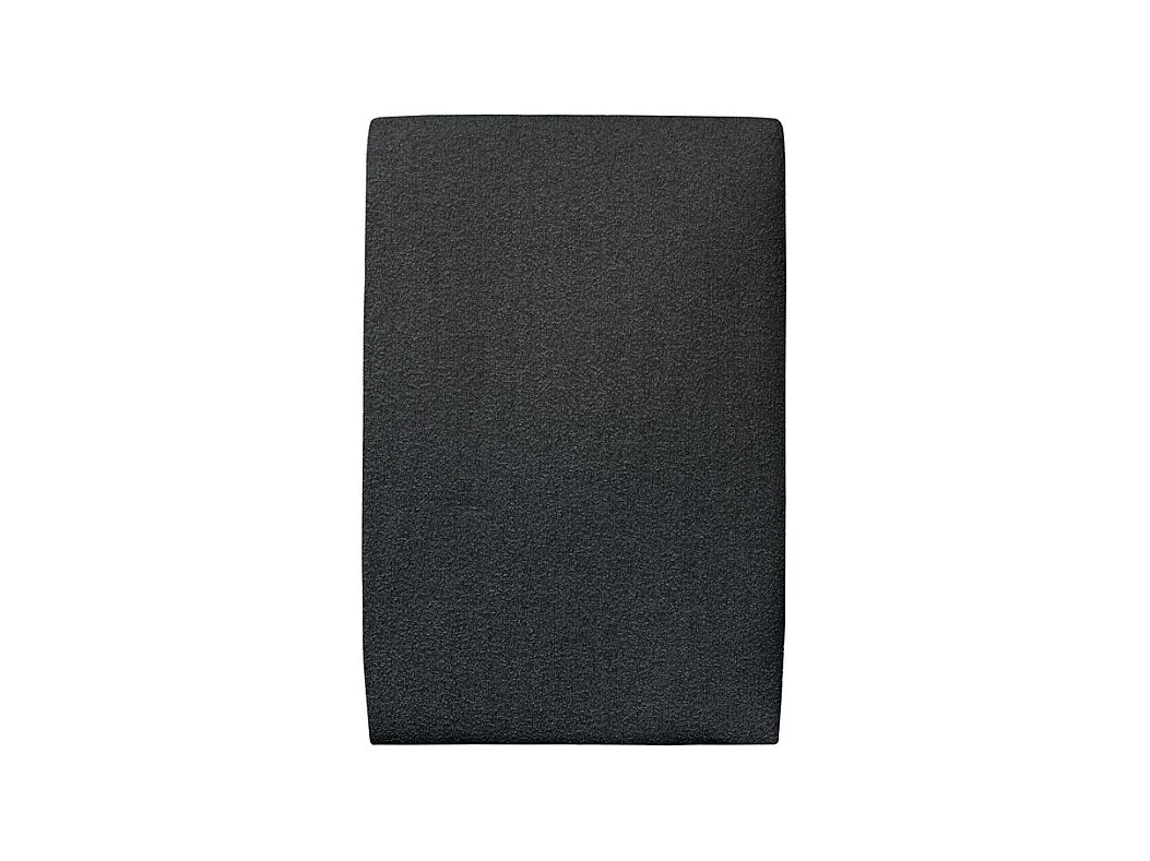Tete de lit Tapissée Bouclette Noir L 90 cm - Ep 10 cm rembourré