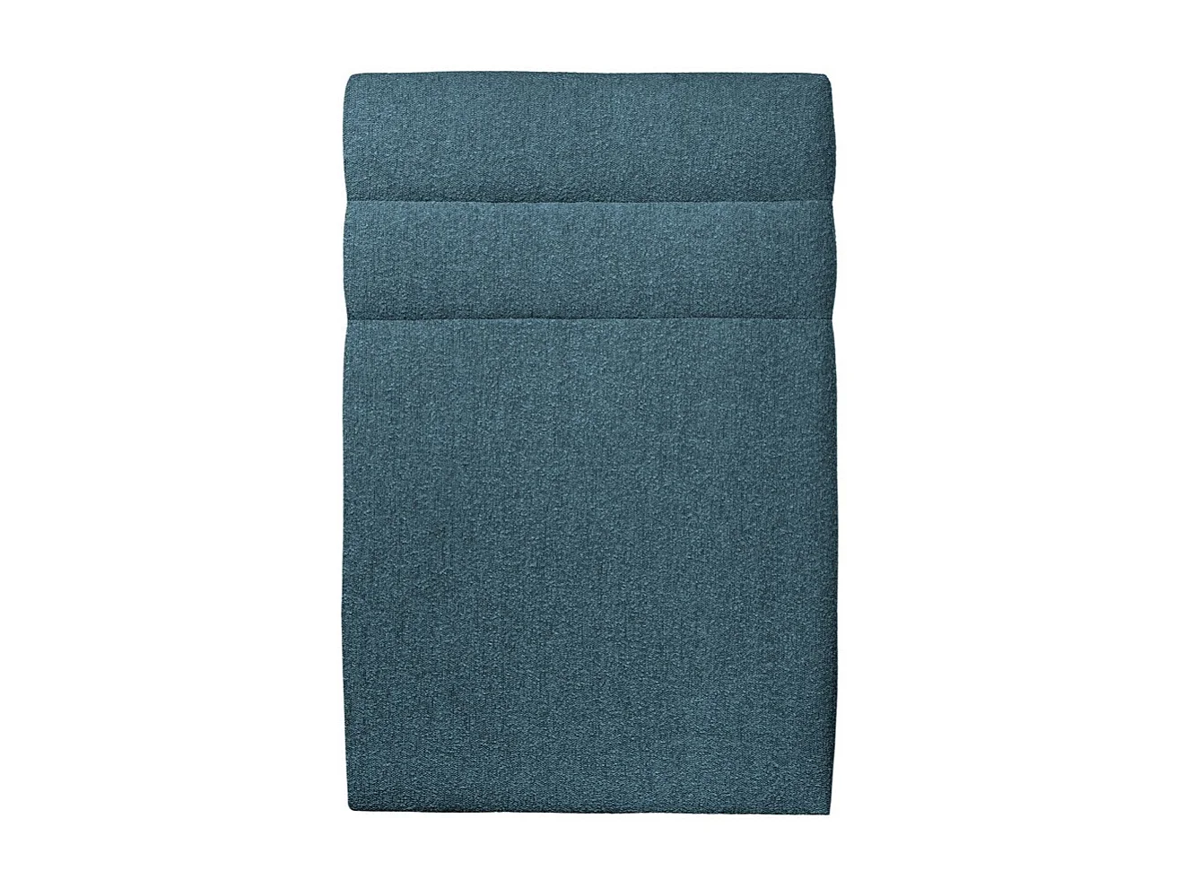 Tete de lit Lignes Bouclette Bleue L 90 cm - Ep 10 cm rembourré