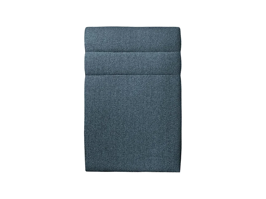 Tete de lit Lignes Bouclette Bleue L 90 cm - Ep 10 cm rembourré