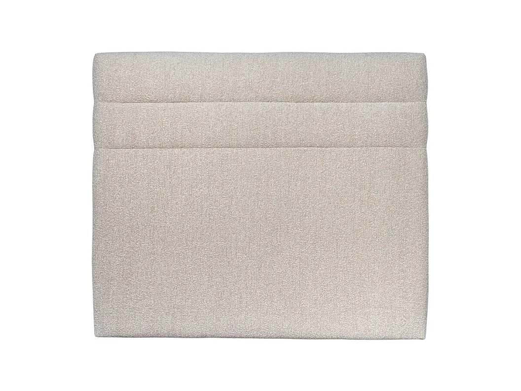 Tete de lit Lignes Bouclette Beige L 180 cm - Ep 10 cm rembourré