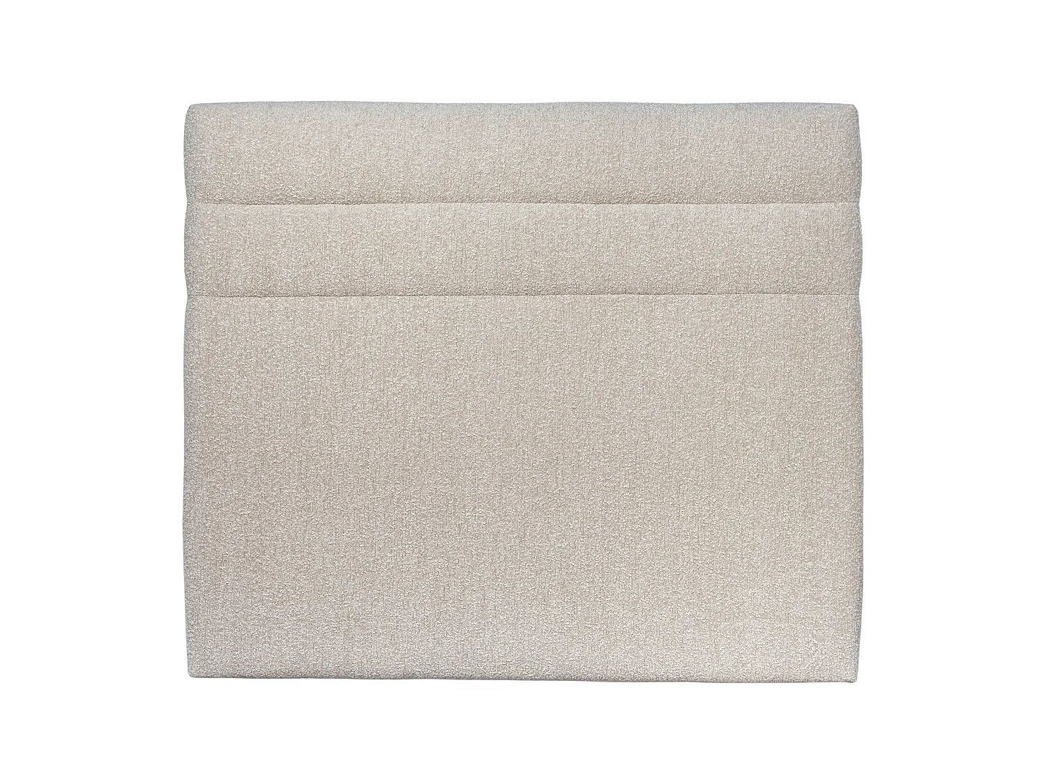 Tete de lit Lignes Bouclette Beige L 180 cm - Ep 10 cm rembourré