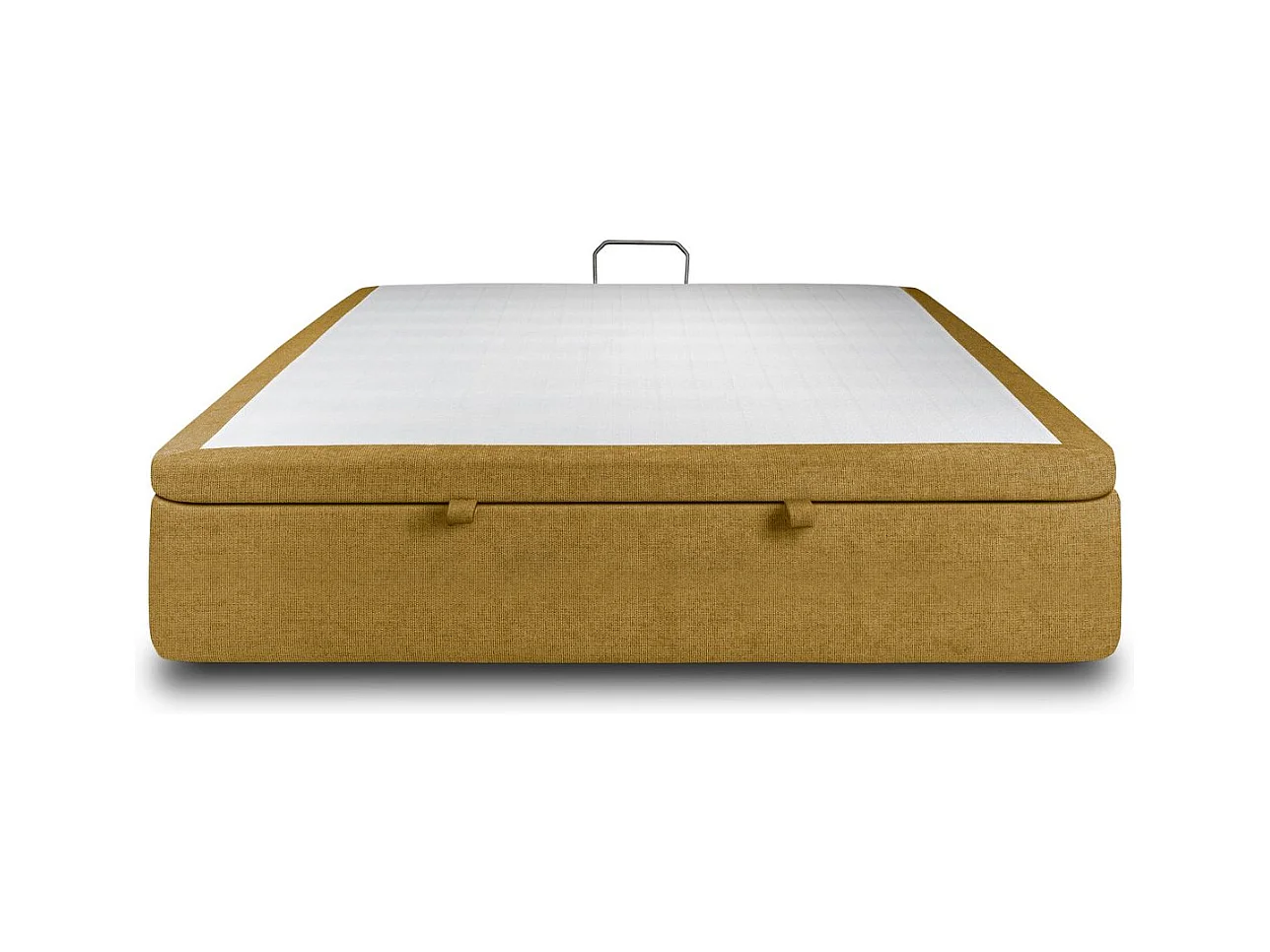 Sommier Coffre Tissu Jaune 160x200 H39cm