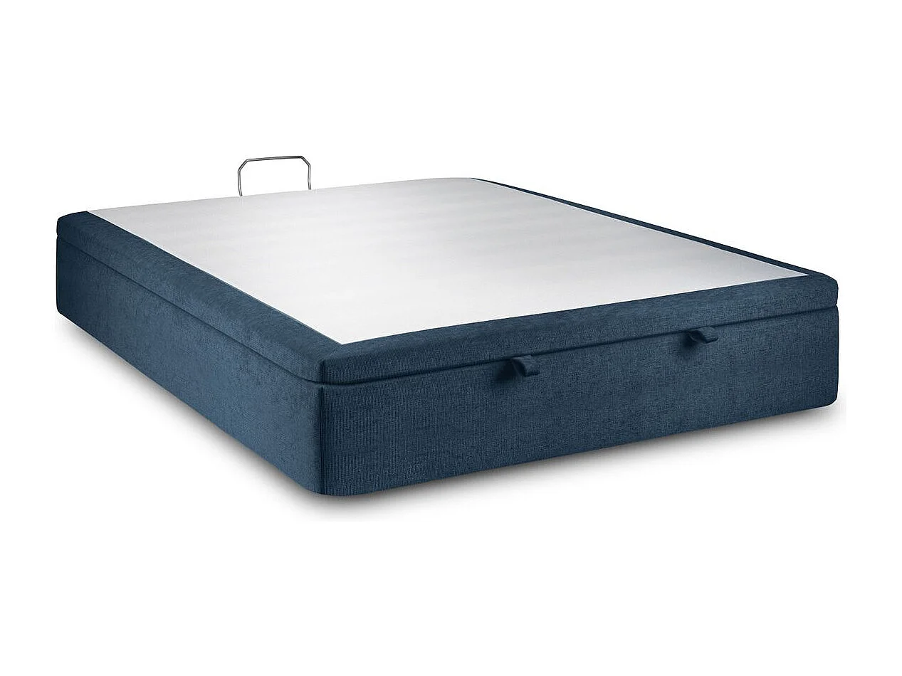 Sommier Coffre Tissu Bleu 140x200 H39cm