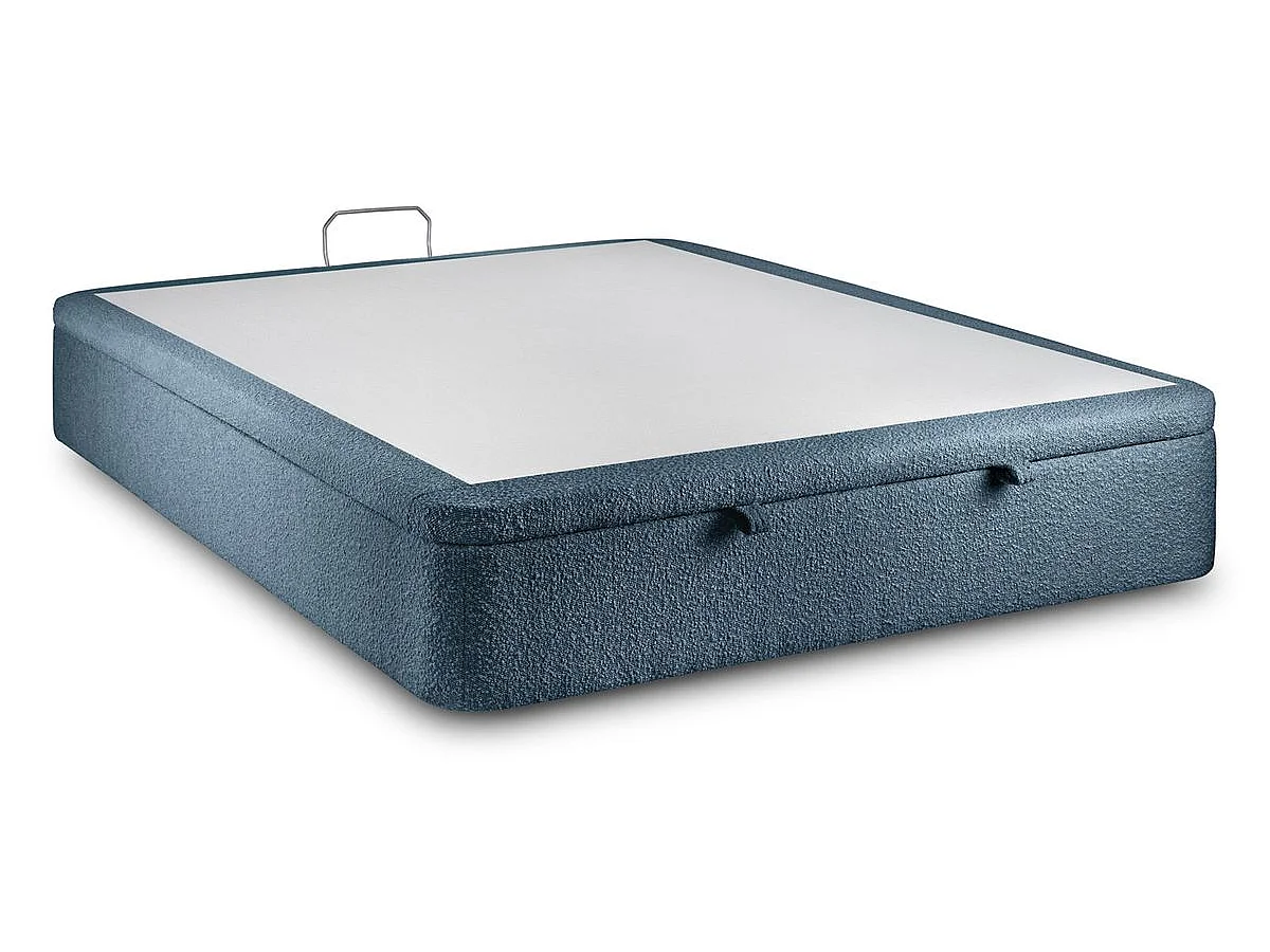 Sommier Coffre Bouclette Bleu 140x200 H39cm