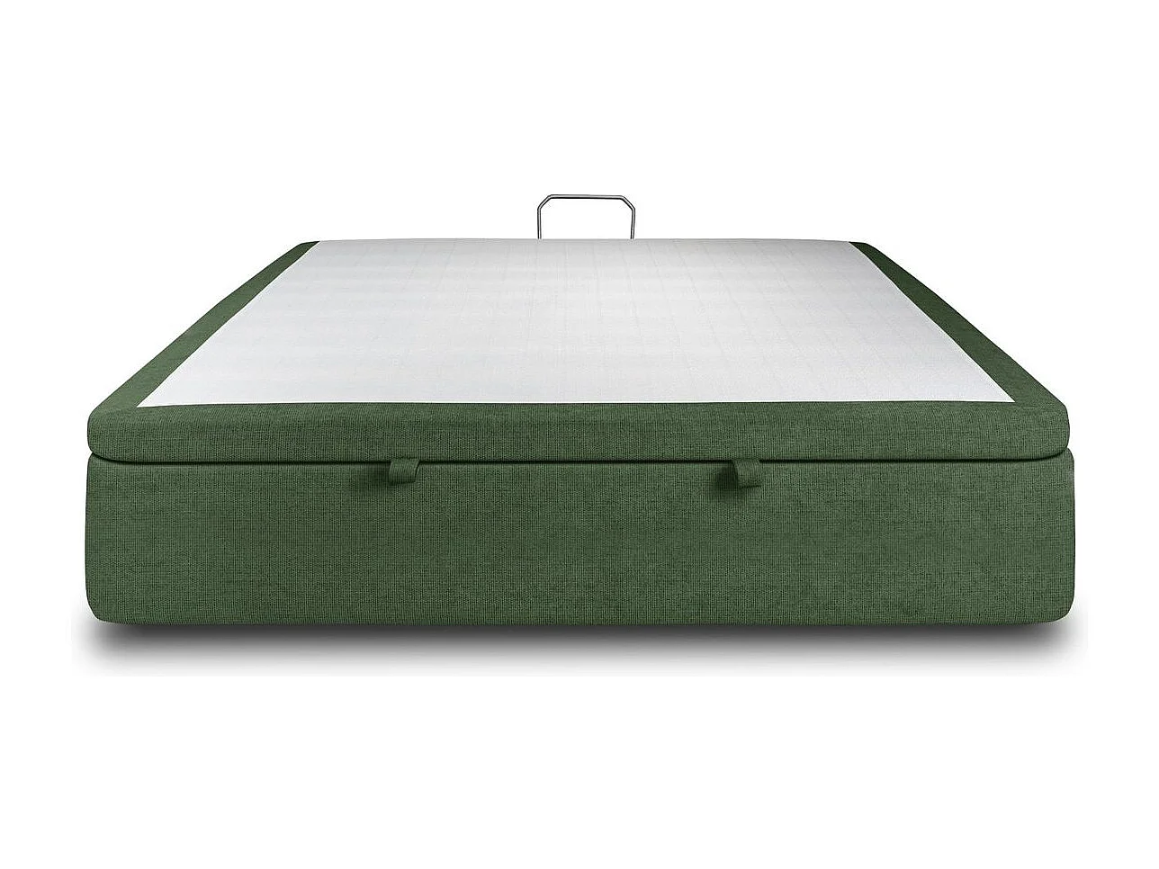 Sommier Coffre Tissu Vert 140x200 H39cm