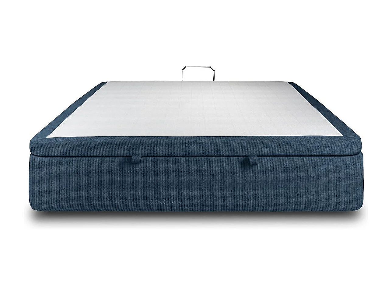 Sommier Coffre Tissu Bleu 200x200 H39cm