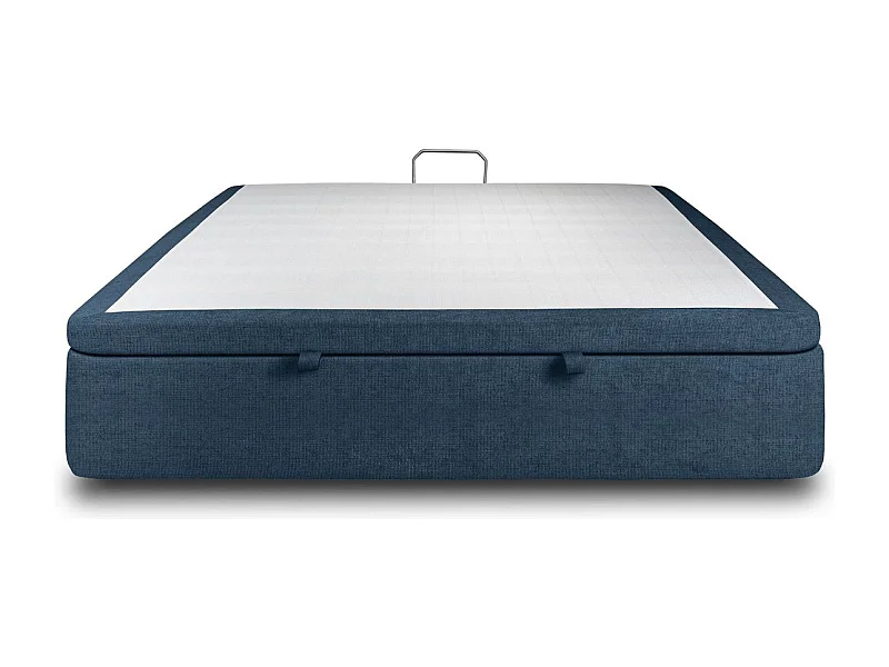 Sommier Coffre Tissu Bleu 160x200 H39cm