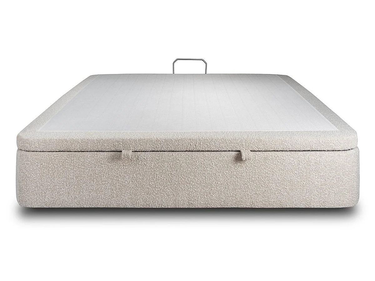 Sommier Coffre Bouclette Beige 140x190 H39cm