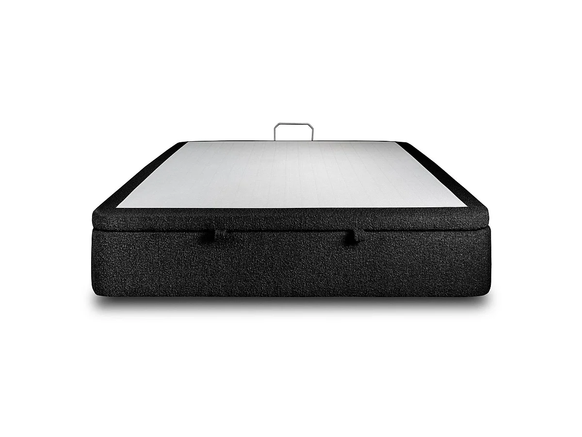 Sommier Coffre Bouclette Noir 140x200 H39cm