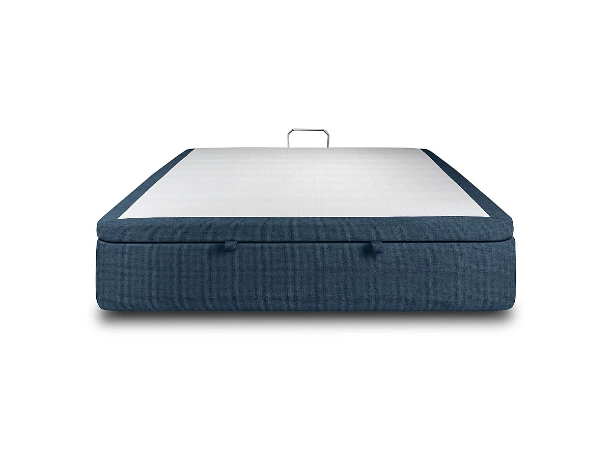 Sommier Coffre Tissu Bleu 140x190 H39cm