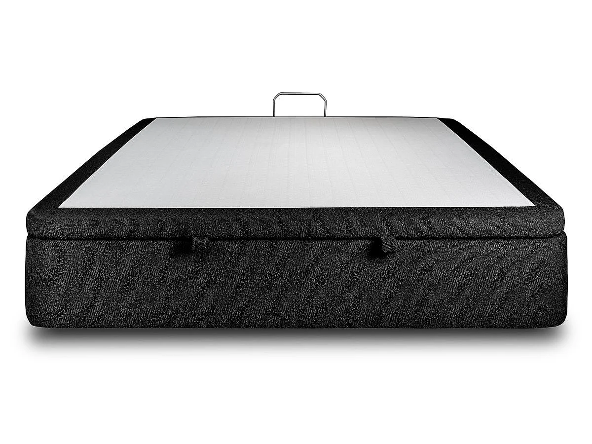Sommier Coffre Bouclette Noir 180x200 H39cm