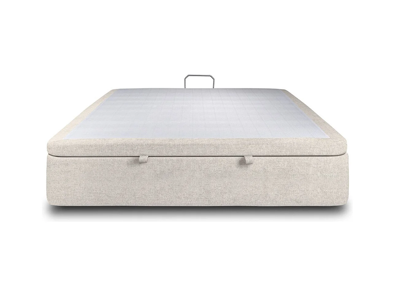 Sommier Coffre Tissu Beige clair 140x190 H39cm