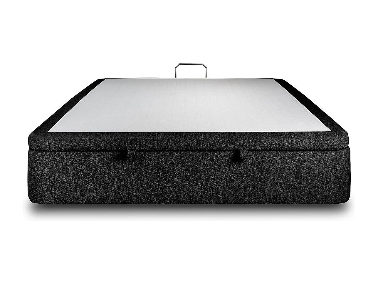 Sommier Coffre Bouclette Noir 200x200 H39cm