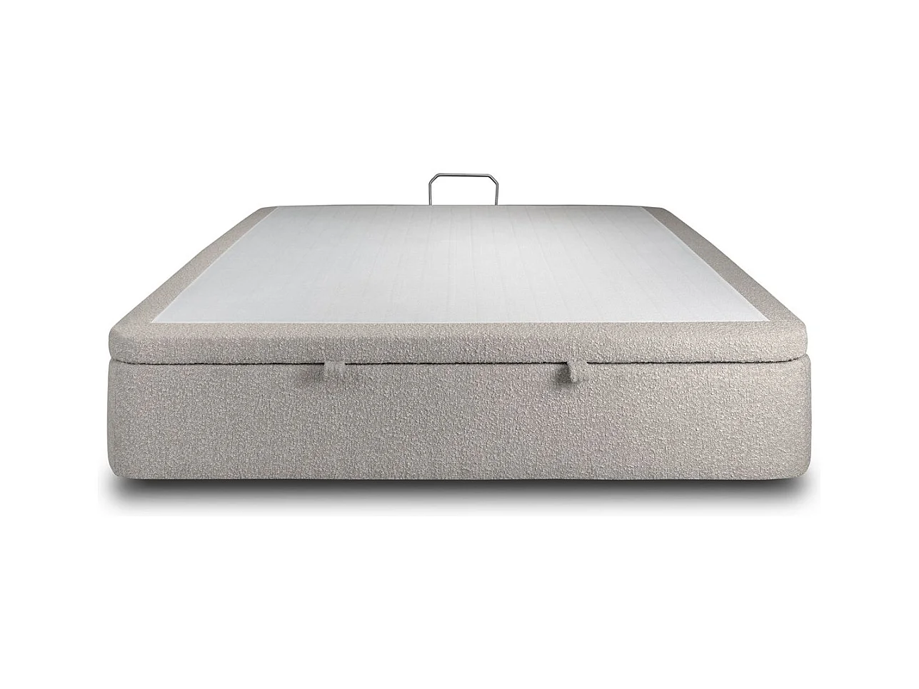 Sommier Coffre Bouclette Gris 200x200 H39cm