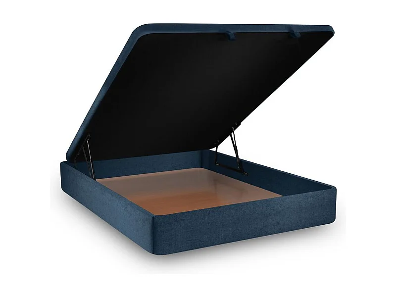 Sommier Coffre Tissu Bleu 180x200 H39cm