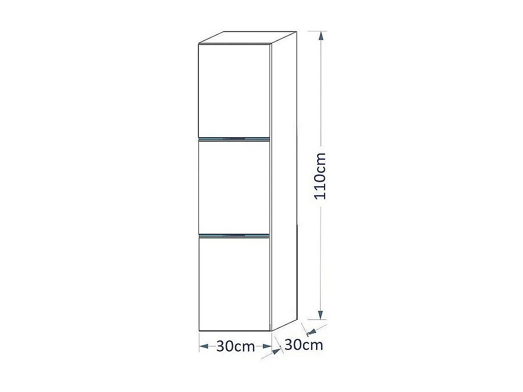 Ensemble meubles de salle de bain blanc, collection RAVEN. 2 colonnes, miroir, meuble sous vasque, vasque 80cm, siphon et leds