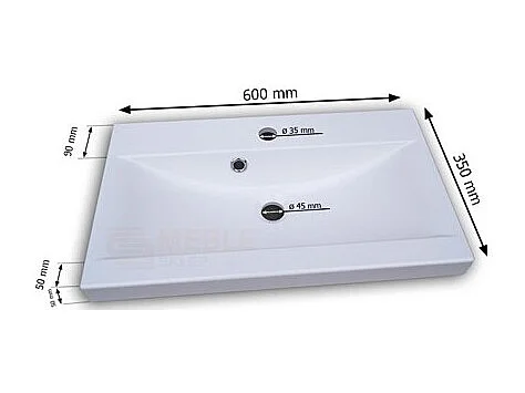 Conjunto de móveis para banheiro branco coleção BIRD. Coluna, móvel sob a pia, pia de 60cm, espelho, sifão e leds.