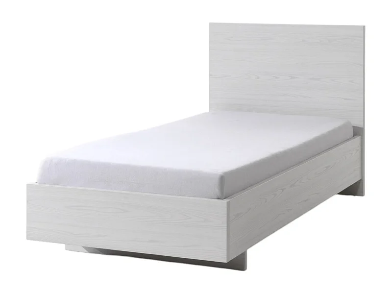 Stevig kinderbed 90x200 in witte houtlook uit de OLVENA collectie