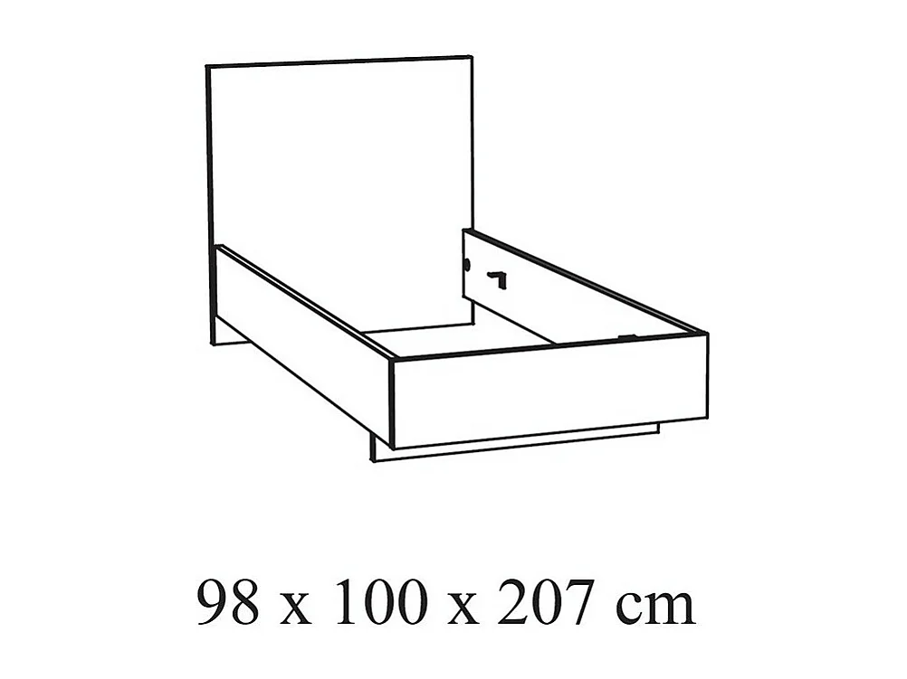 Stevig kinderbed 90x200 in witte houtlook uit de OLVENA collectie