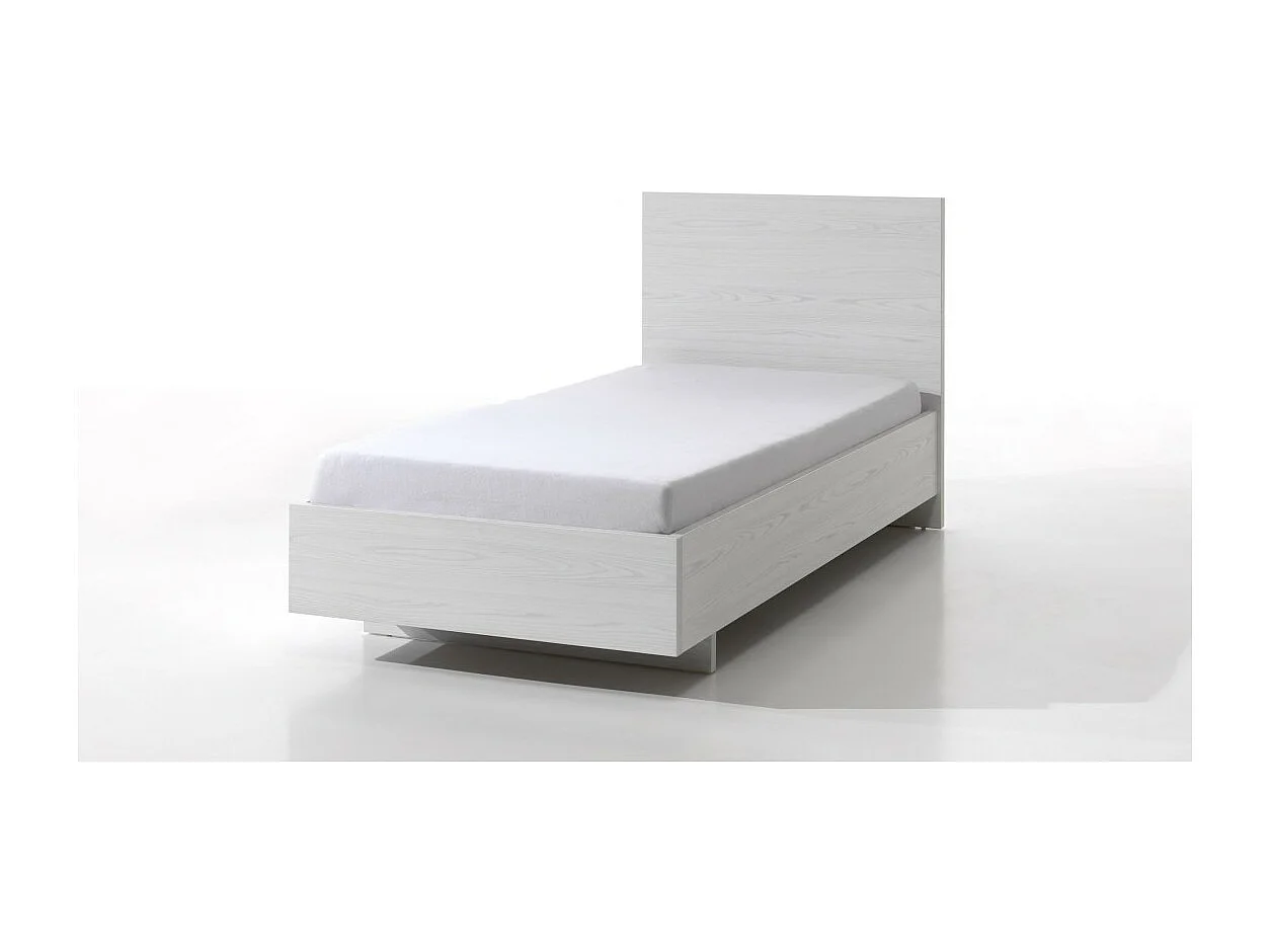 Stevig kinderbed 90x200 in witte houtlook uit de OLVENA collectie