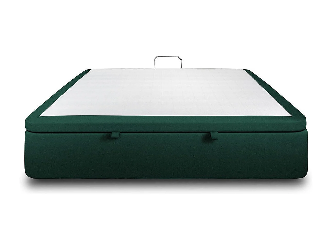 Sommier Coffre Velours Vert 180x200 H39cm
