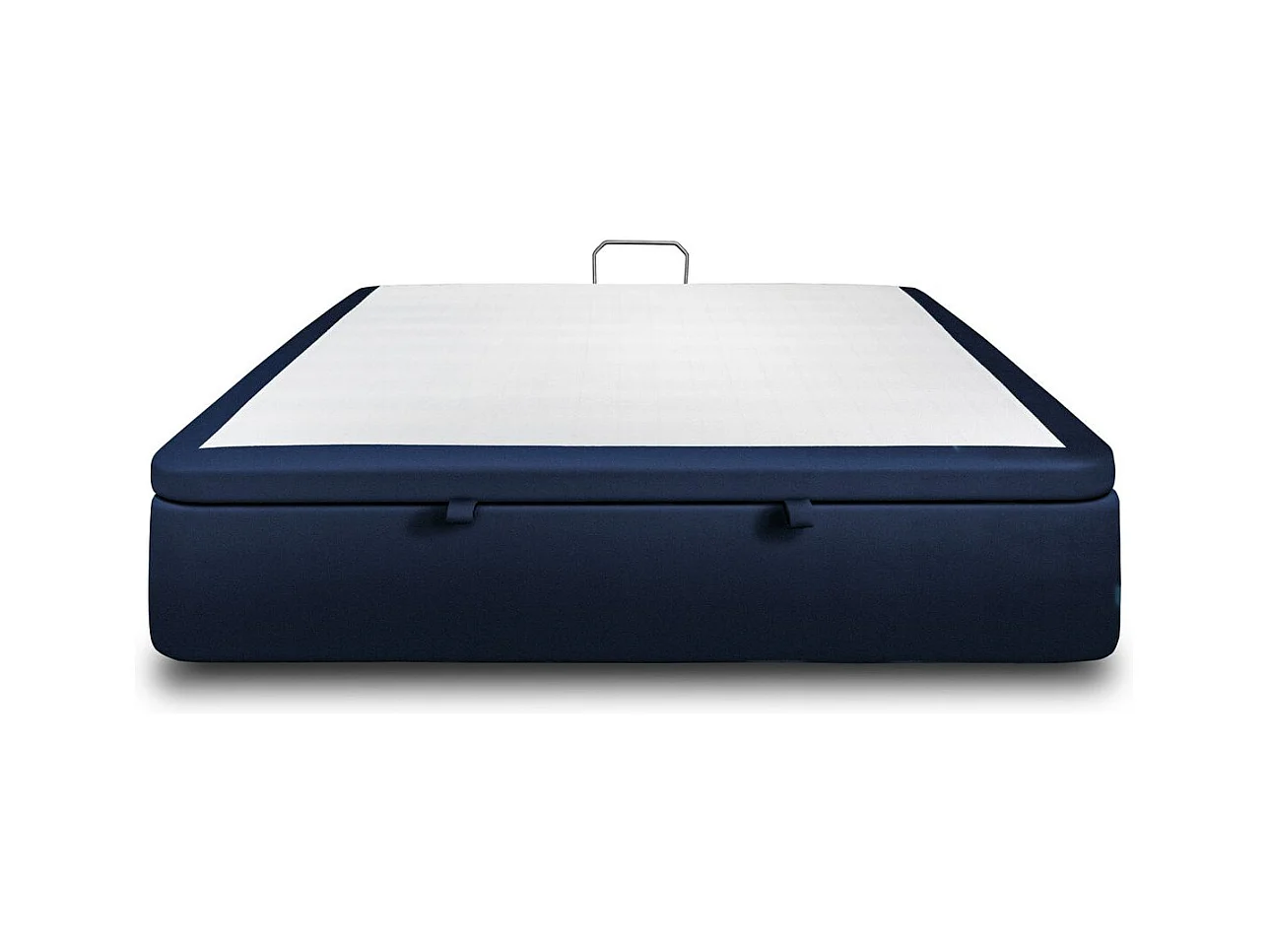 Sommier Coffre Velours Bleu 180x200 H39cm