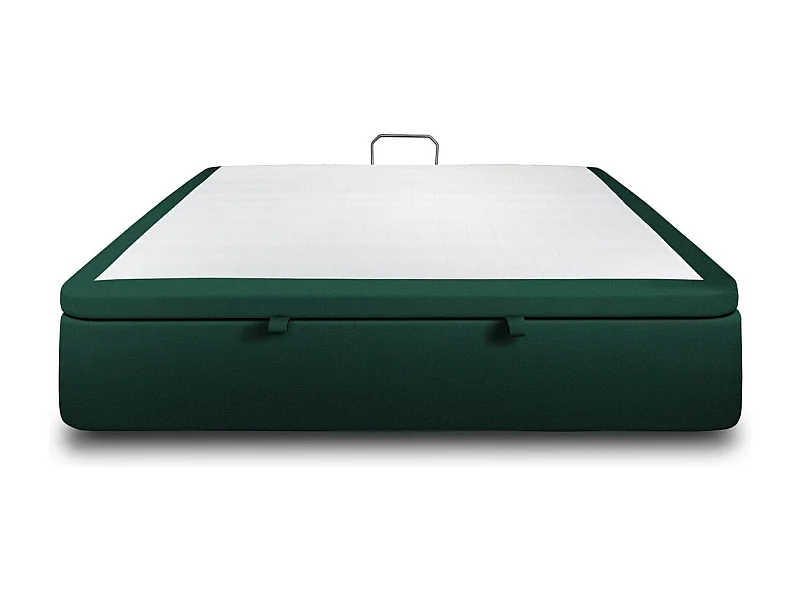 Sommier Coffre Velours Vert 140x200 H39cm